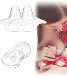 2 Pcs Nipple Shield,সিলিকন নিপল শিল্ড উইথ প্রটেক্টিভ কেস (২ পিস সেট)