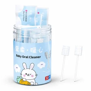 Baby oral cleaning cotton swab baby gauze deciduous teeth cleaning tongue coating cleaner children's cotton swab newborn toothbrush