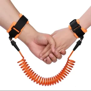 Adjustable Anti-Lost Wrist Link for Kids – Soft & Secure Hand Belt with Safety Lock, Elastic Coil Rope for Outdoor Walking, Travel, Park – Parent-Child Safety Strap