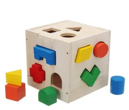 15 Hole Shape Intelligence Box for Kids – Wooden Educational Toy