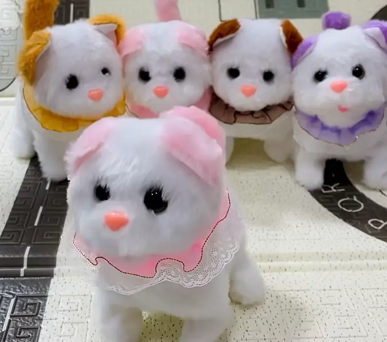Cute Soft Plush Moving Cat Toy (Multi-Color)
