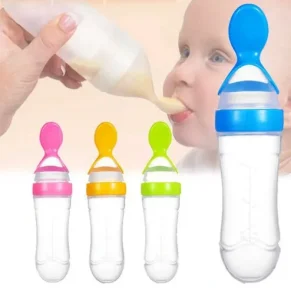 90ml Silicone Baby Food Feeder With Dispensing Spoon
