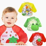 Baby Full Sleeve Dinning Bib (multicolor)