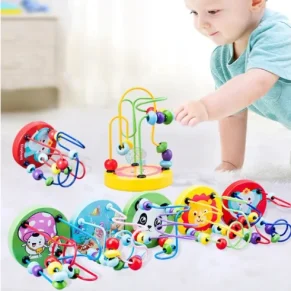 Mini Around Beads Wire Maze Roller Coaster Educational Toys