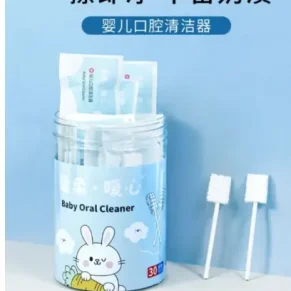 Baby oral cleaning cotton swab baby gauze deciduous teeth cleaning tongue coating cleaner children's cotton swab newborn toothbrush