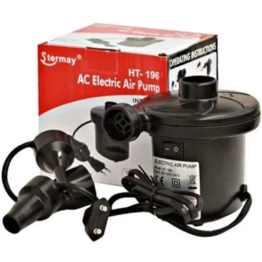Electric Air Pump AC 240V Air Pump For Inflatable Deflate Air Bed Boats Bag Mattress Sofa 150W With 3 Nozzles Electric Air Pumper HT-196 Portable Air Pump