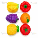 ৬ পিস সফট ফ্রুট স্কুইজি টয় সেট | Baby Sensory Fruit Toys