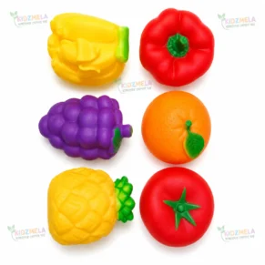 ৬ পিস সফট ফ্রুট স্কুইজি টয় সেট | Baby Sensory Fruit Toys