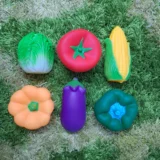 Silicon Baby Vegetable Toy Set